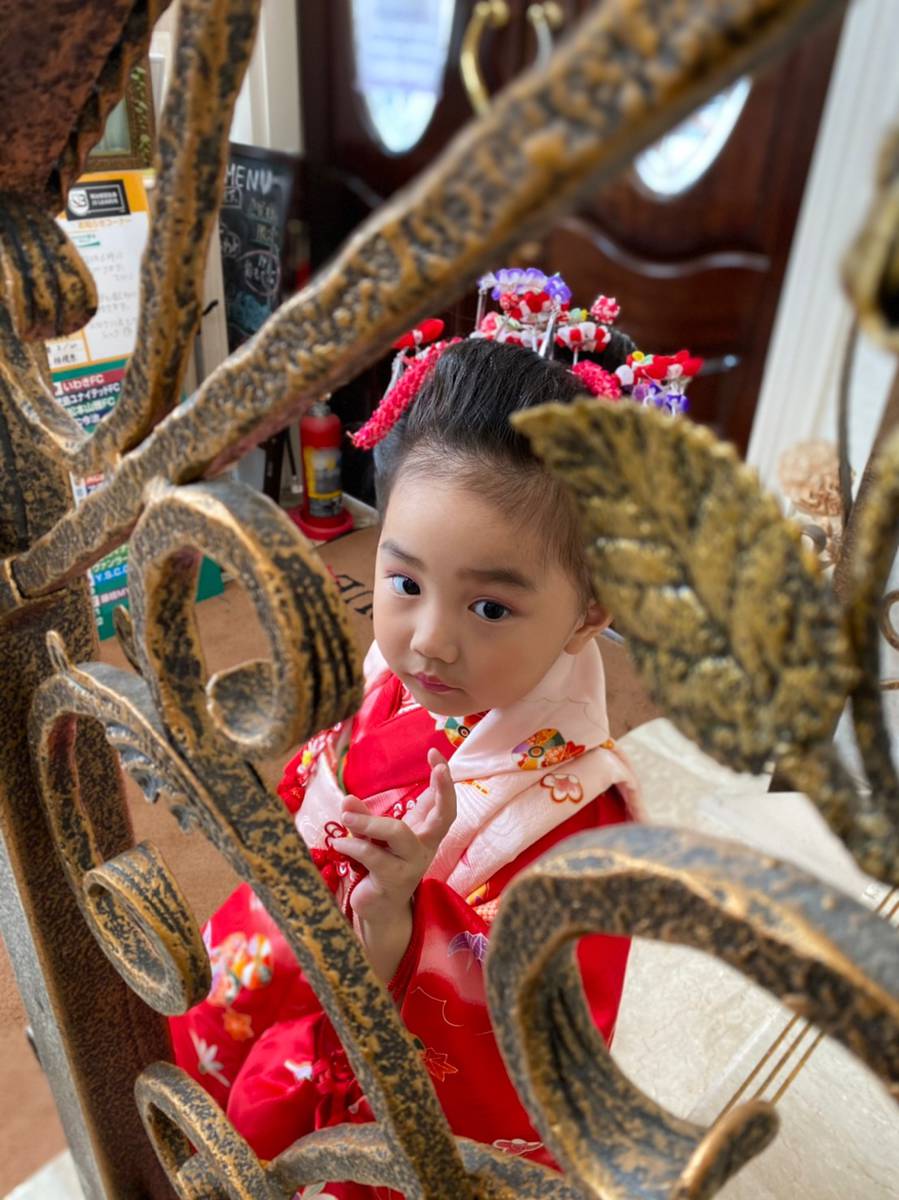 おすましポーズもかわいい３歳日本髪❤お参りいってらっしゃい！